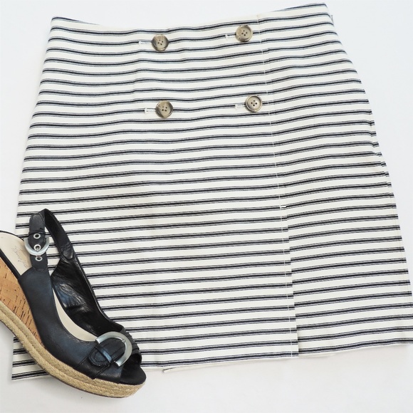 LOFT Dresses & Skirts - LOFT Black/White Striped Sailor Skirt